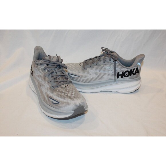 NIB Hoka One Men\'s Clifton 9 Running Athletic Sneakers HMBC Gray Sz 11.5 main image 4